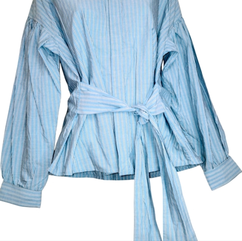 Citizens Of Humanity Blue Striped Blouse